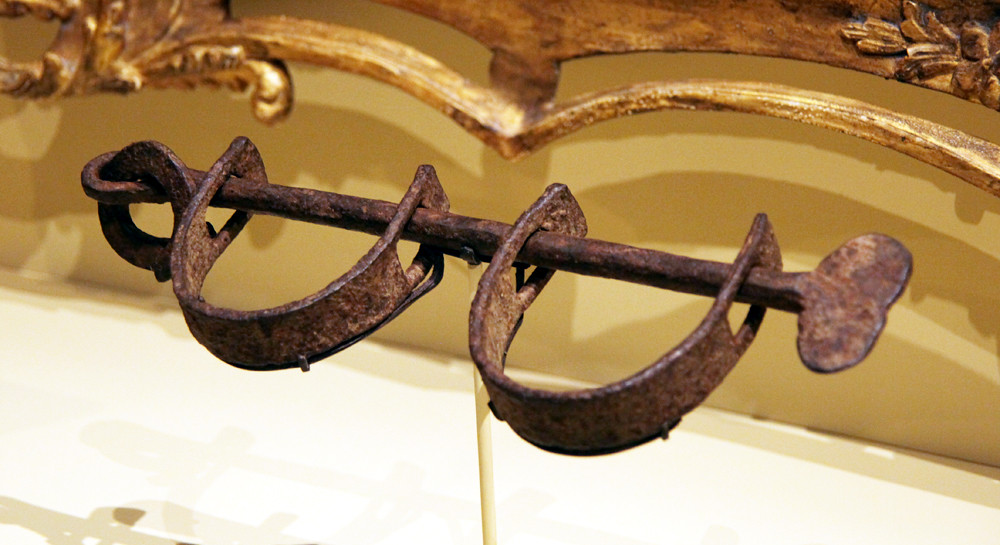 Slave manacles used at Monticello - Smithsonian Museum of American History - 2012-05-15