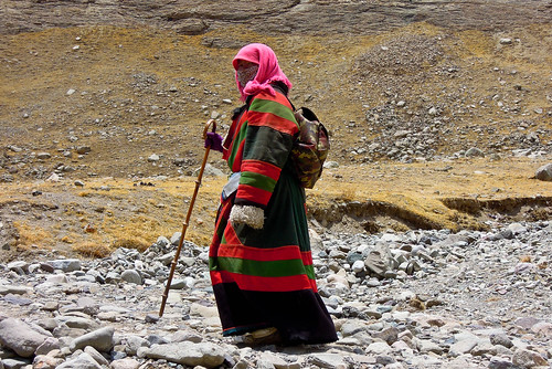 Tibetan pilgrim.