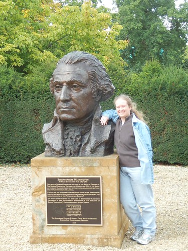 Sulgrave Manor: Michelle with George Washington | by etmeyer