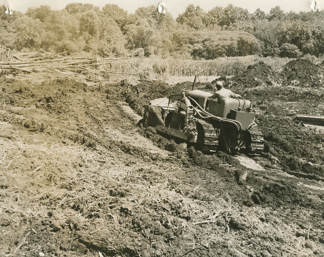 Pond Development at Sunset Hill Farm, Liberty Township, Porter County, Indiana, circa 1940s