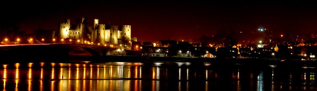 Conwy Night Panorama