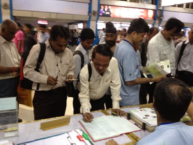 Visitors registering for the World Environment Day Exhibition