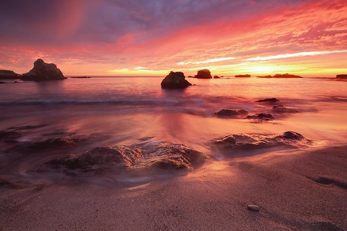 ocean california sunset red sea color beach water rock rocks colorful cove salt shell pacificocean pismo pismobeach shellbeach