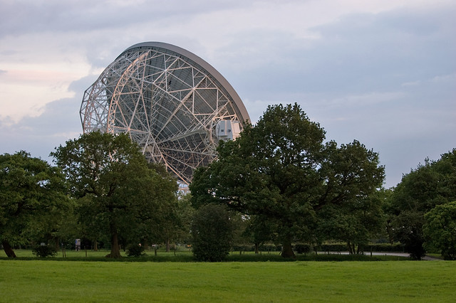 Jodrell Bank, from the Gate