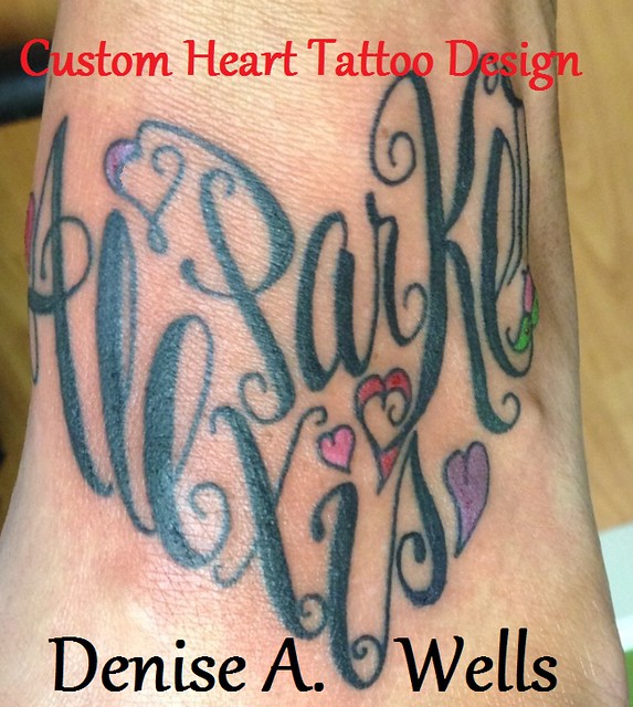 Alexis Parker Heart Tattoo Design inked! Design by Denise …