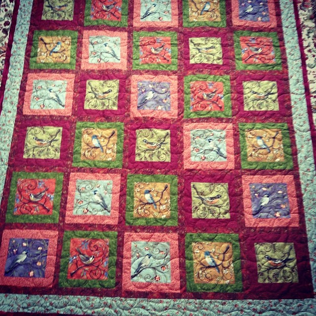 #longarmquilted this fun quilt with a #twine pattern. | Flickr