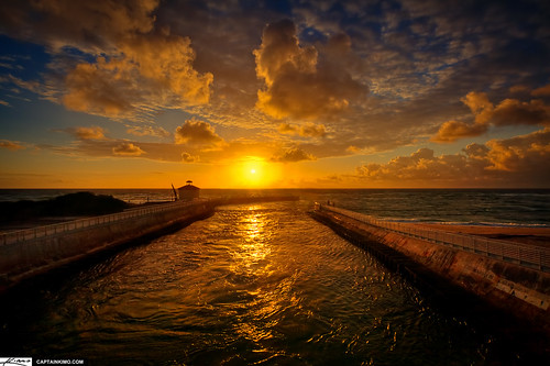 Boynton Beach Ocean Inlet Sunrise Palm Beach County Florida