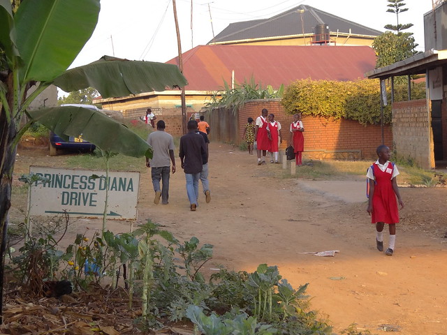 Street Scene on Princess Diana Drive - Entebbe - Uganda