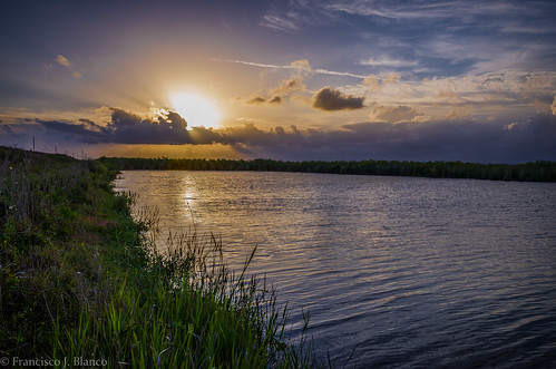 sunset landscape pond unitedstates florida miami everglades evergladesnationalpark tamiamitrail tamiamicanal
