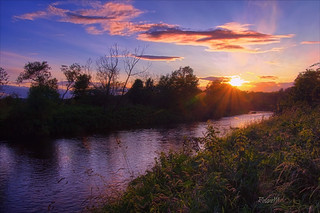 Sunset on River Wear