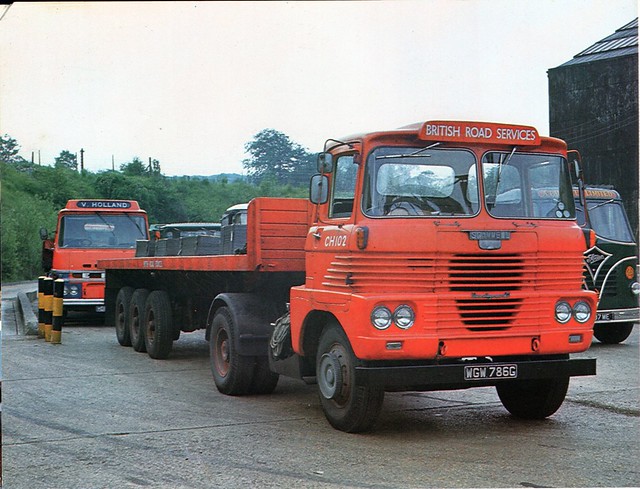 1968 Scammell Handyman III with a deliver for Vauxhall Motors