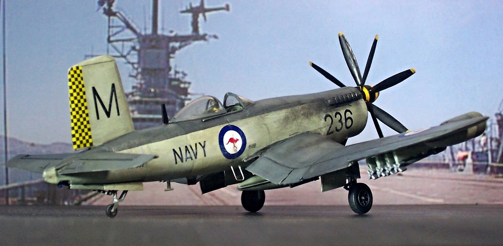 1:72 Vought-CAC Corsair S(AW).1, '236'/WZ882, Royal Australian Navy, 806 Squadron/HMAS Melbourne, 1957 (Whif/Kit conversion)