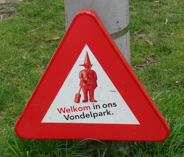 Vondelpark sign