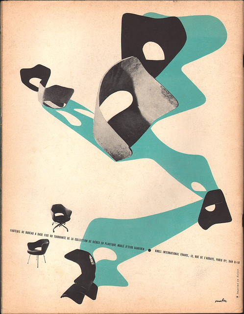 Herbert Matter Knoll ad, L'ŒIL magazine 1956