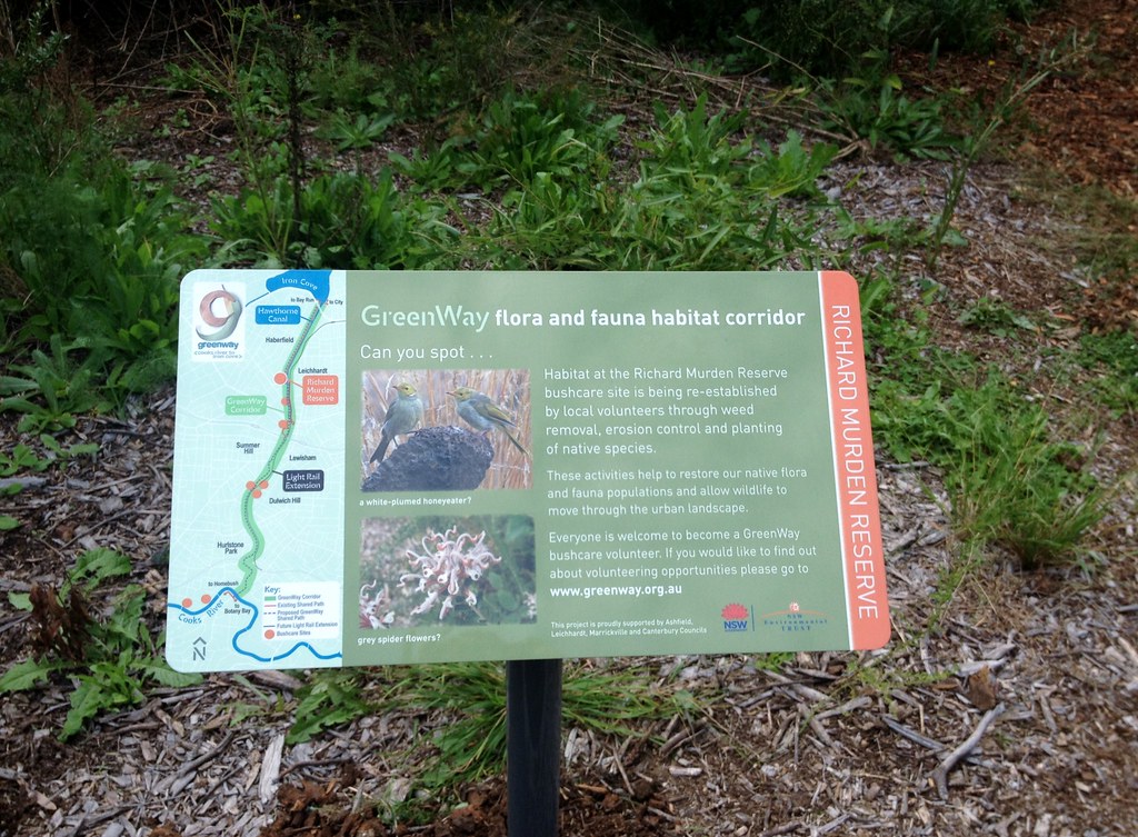 GreenWay interpretive Bushcare sign at Richard Murden Rese… | Flickr