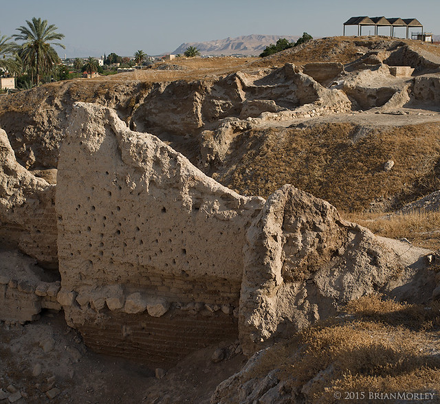 Unfallen Part of Jericho Wall--Rahab's House?