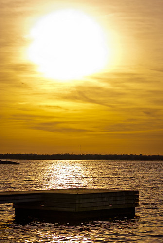 Sunset at the sea by Oskar Emilsson, nature swedish