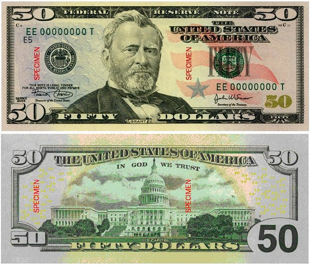 us-50-dollar-bill-new-front-back | gnyce33 | Flickr
