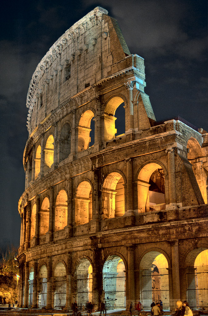 The Colosseum at night | The Colosseum, or the Coliseum, ori… | Flickr