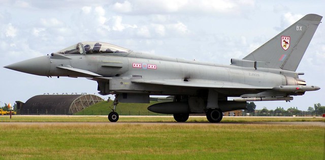 RAF Coningsby. August, 2012. Eurofighter Typhoon FGR4.ZJ928, BX, 29 Sqn.