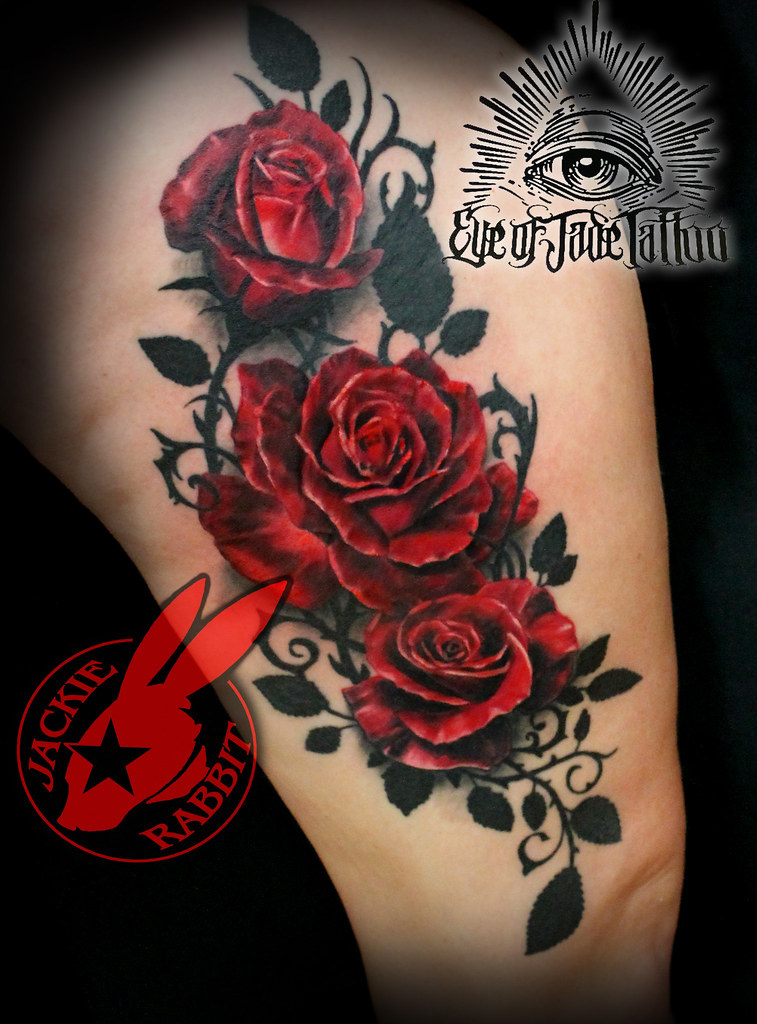 Women 3d Large Rose Flower Temporary Tattoo Body Art Tattoo Stickers  Waterproof I3E4 - Walmart.com