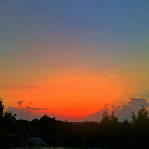 The Sunset from Čekyně ☀ by jimster_uk, square squareformat iphoneography instagramapp uploaded:by=instagram