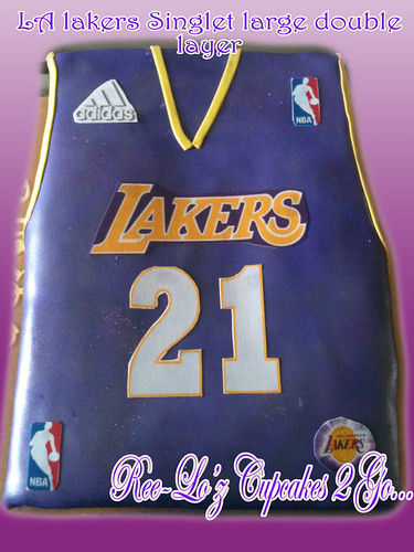 la lakers singlet - xl singlet LA lakers basketball cake - Ree-Lo
