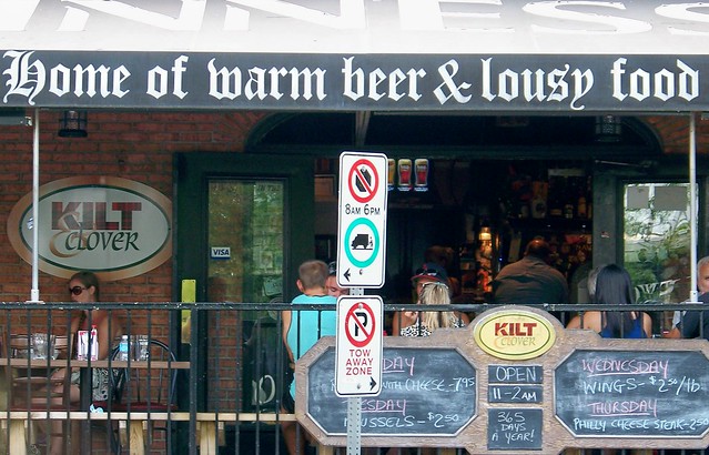 Home of warm beer & lousy food