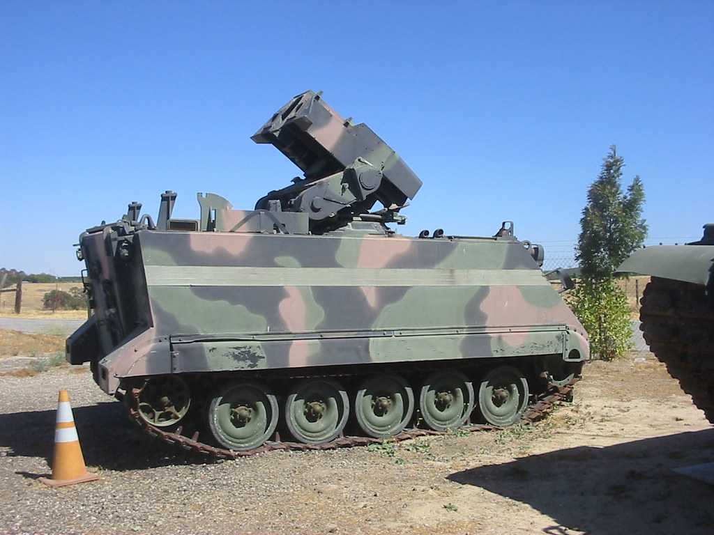 M-901 Improved TOW Vehicle - with TOW missile laucher. Derived from the M-113 Armored Personel Carrier (APC).