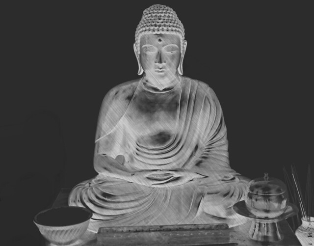 Buddha (reversed B&W)