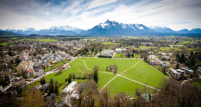 Salzburg View of Alps