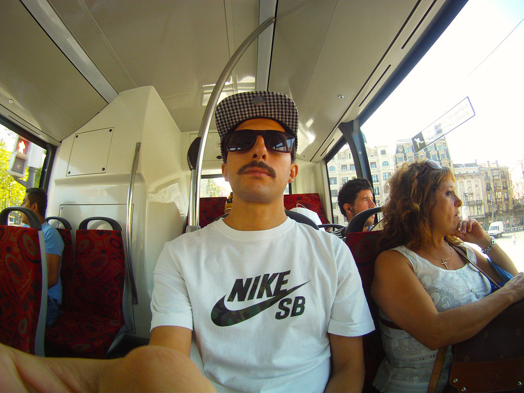 Myself in a Bilbao bus