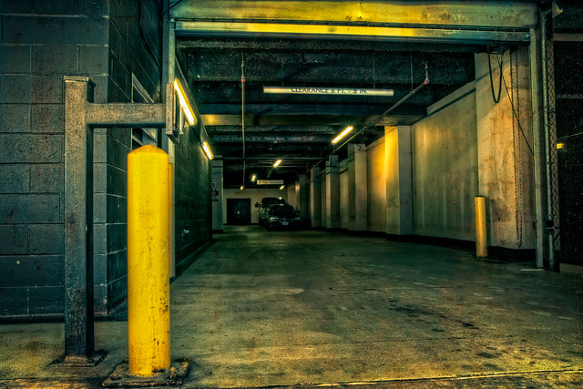 Eerie parking garage