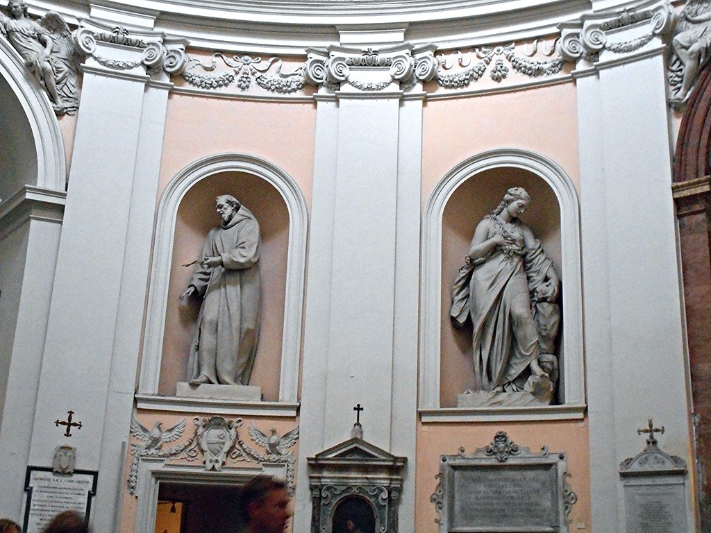 Stucco statues (about 1600) by Camillo Mariani (Vicenza 1567-Rome 1611) - San Bernardo alle Terme Church in Rome
