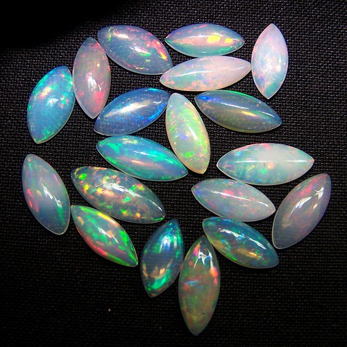Fascinating Insane Multi Rainbow Fire Color Play AAA  Ethiopian Welo Opal Smooth Markis Cabochon Lot/Parcel up for Sale... #ethiopianweloopal #ethiopianopal #opalcabochon #weloopal #ethiopia #welo #opaldesigner #designer #jewelrydesigner #jewellerydesigne | by dreamofdesigners