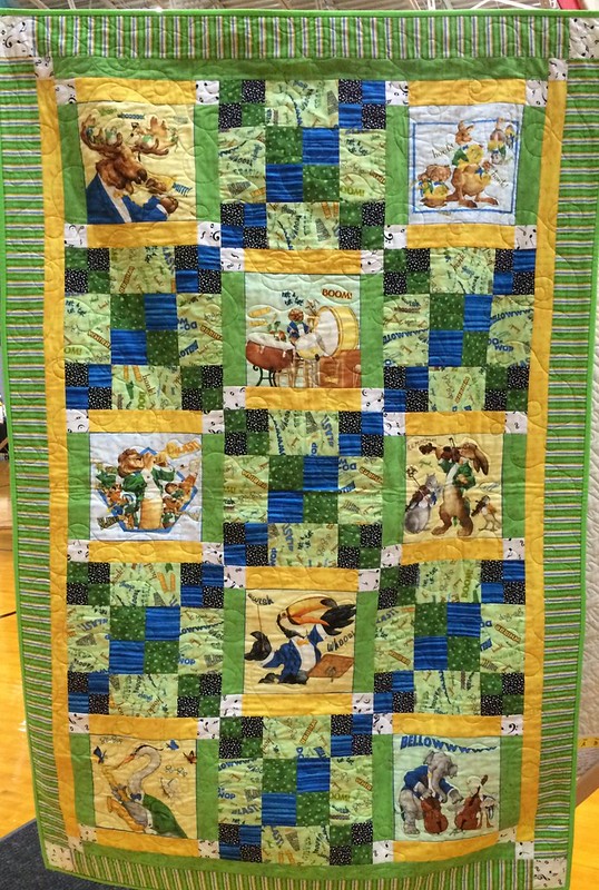 Zachary's Orchestra/Animal Musicians~Quilt by Pam from Calif