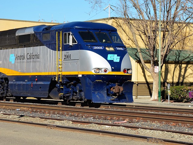 Amtrak California No. 2001 (F59HI), California, Oakland