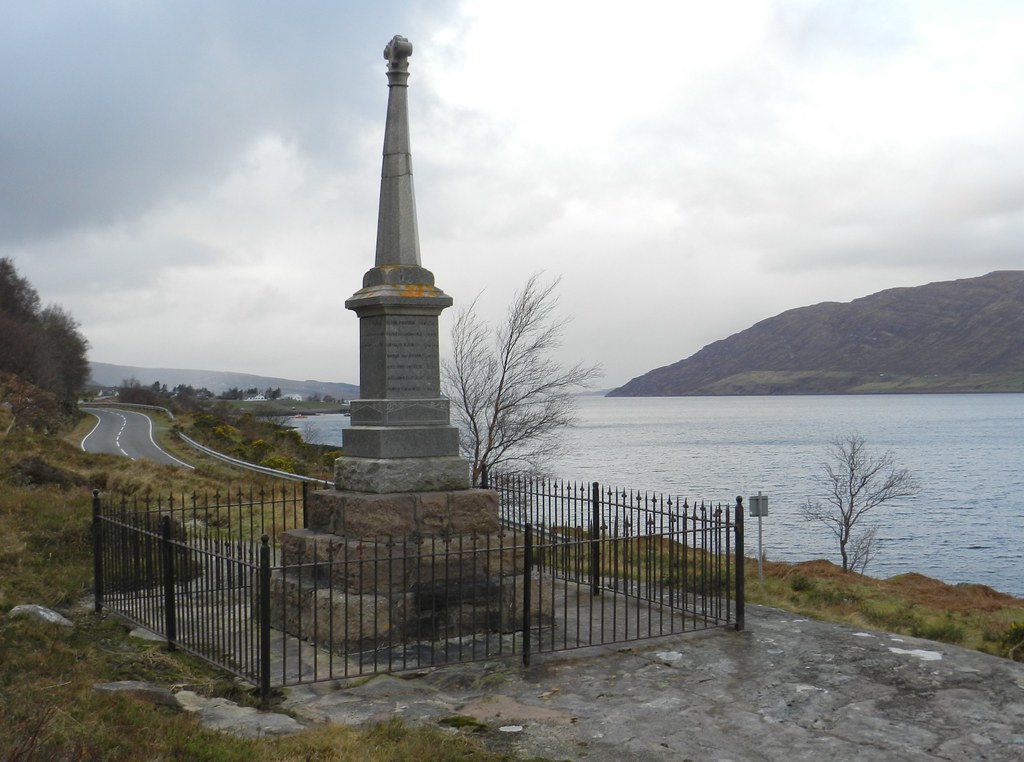 Badbea, Ardessie, Camusnagaul and Dundonnell War Memorial, West Coast of Scotland, March 2012