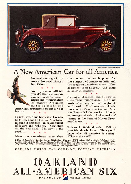 1928 Oakland All-American Six Cabriolet