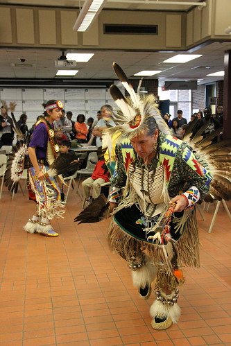 Traditional dancing by Osseo's American Indian Education Program