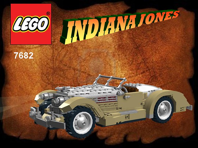 Lego Indiana Jones - Shanghai Chase Nr. 7682 recreated - Auburn 851 Boat Tail Speedster