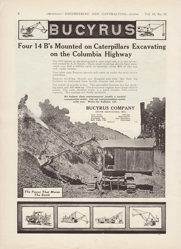 1920 Bucyrus 14-B Columbia Highway Construction | by Chris_53