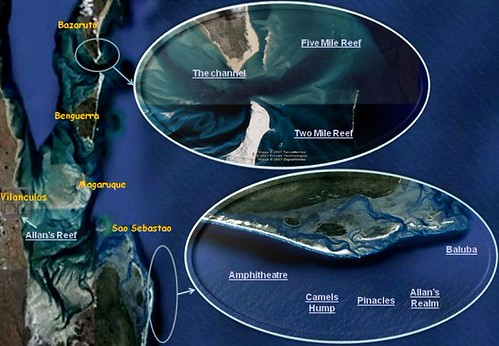 Dive sites map