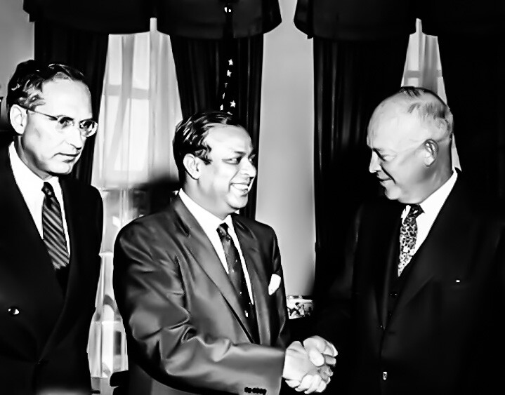 Prime Minister Bogra Meets Us President Eisenhower 1954 Flickr