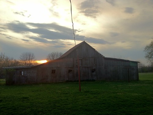 barn sunrise march spring midwest indiana