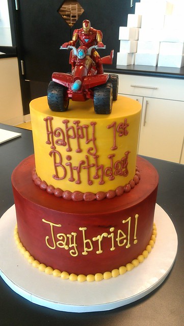 Iron Man Inspired birthday cake