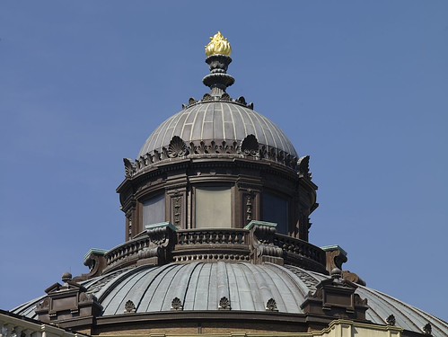 [Exterior view. Torch of Learning, cupola, and dome. Library of Congress Thomas Jefferson Building, Washington, D.C.] (LOC) | by The Library of Congress