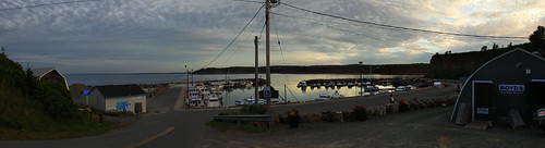 sunset panorama canada port boats novascotia
