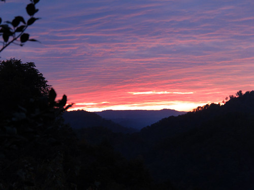 sunset clouds virginia kentucky va appalachian breaks