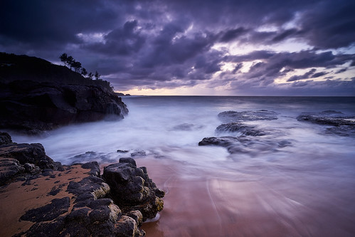leica sunset sky seascape clouds hawaii twilight cloudy secretbeach wolken nubes kauai bluehour wate a7r wideangletrielmar ilce7r